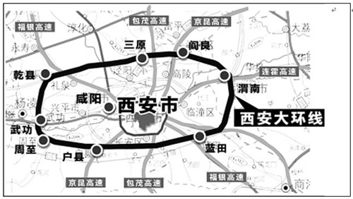 2013年西安市将建设大环线高速公路