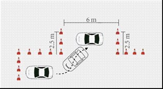     侧方停车 线路示意图